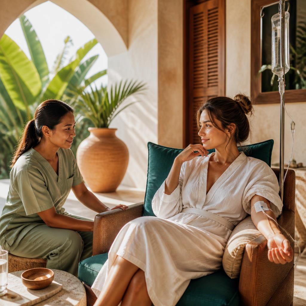 Dripwell Bali medical service providing care at a private accommodation