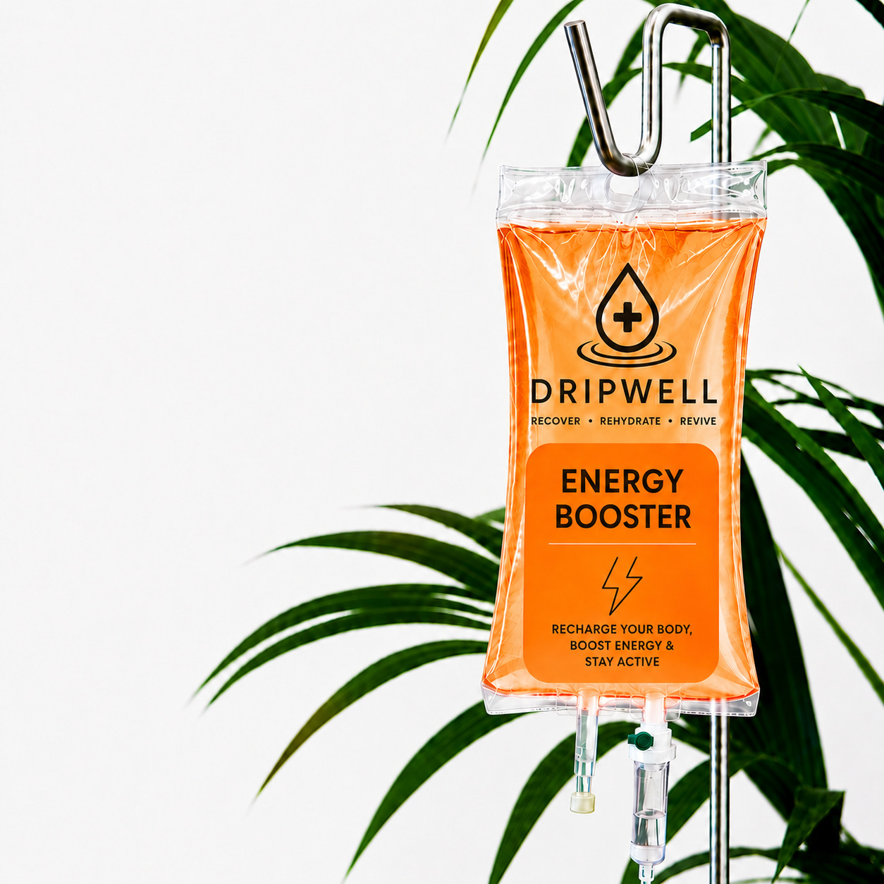 Energy Booster IV therapy recovery at villa in Bali
