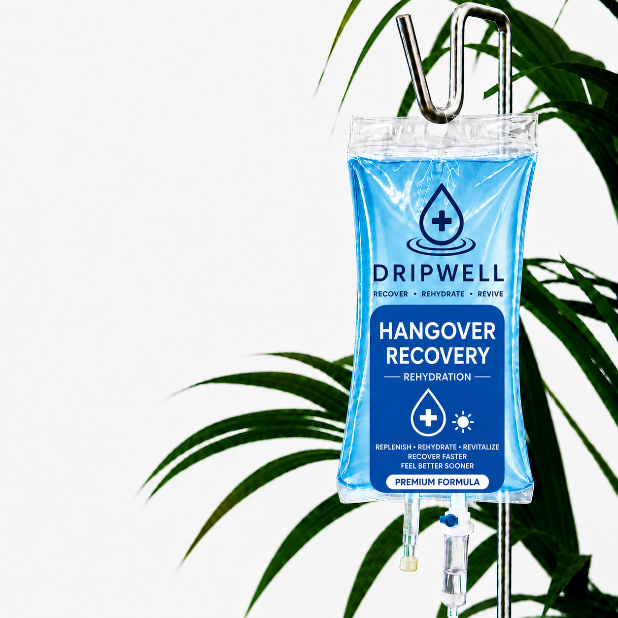 Hangover IV drip recovery at villa